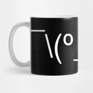 I Dunno LOL Emoticon ¯\(º_o)/¯ Japanese Kaomoji Mug